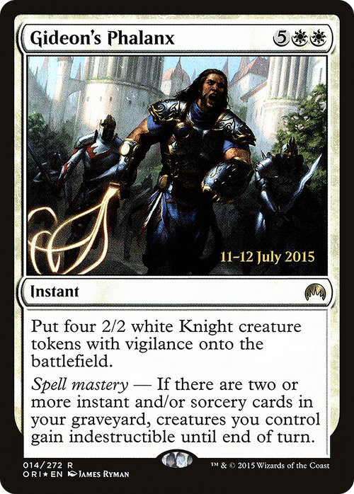 Gideon's Phalanx (PRE-14S) - Magic Origins Promos Foil