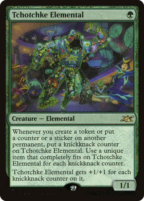 Tchotchke Elemental (Galaxy Foil) (UNF-444) - Unfinity Foil