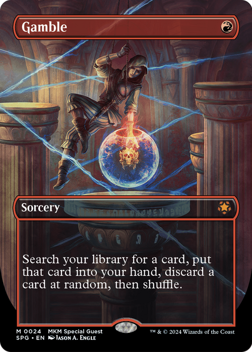 Gamble (Borderless) (SPG-024) - Special Guests Foil