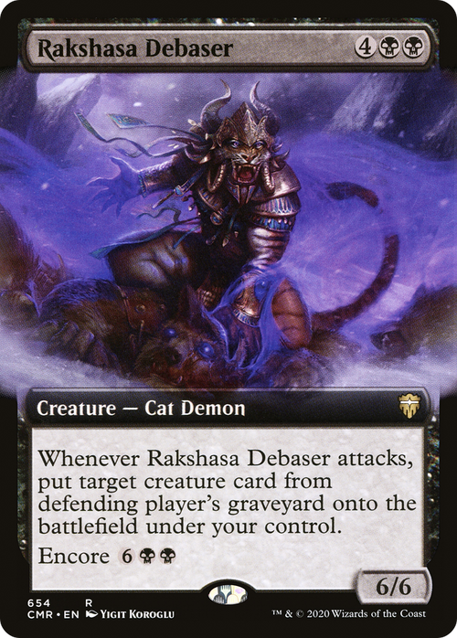 Rakshasa Debaser (Extended Art) (CMR-654) - Commander Legends: (Extended Art) Foil