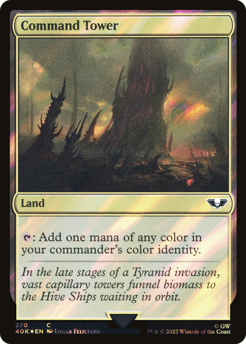 Command Tower (270) (Surge Foil) (40K-270) - Warhammer 40,000 Commander Foil