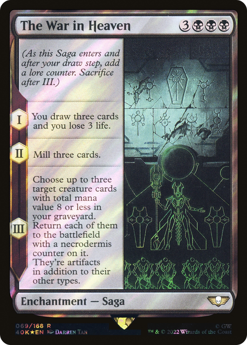 The War in Heaven (Surge Foil) (40K-069) - Warhammer 40,000 Commander Foil