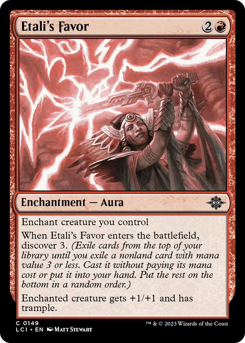 Etali's Favor (LCI-149) - The Lost Caverns of Ixalan