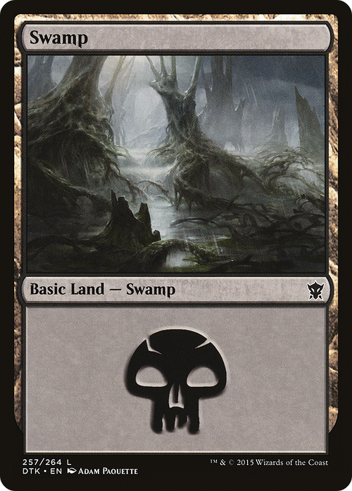 Swamp (257) (DTK-257) - Dragons of Tarkir Foil