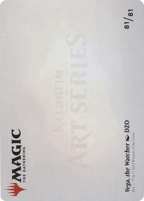 Vega, the Watcher // Vega, the Watcher (ASKHM-081) - Art Series: Kaldheim (Borderless) Foil