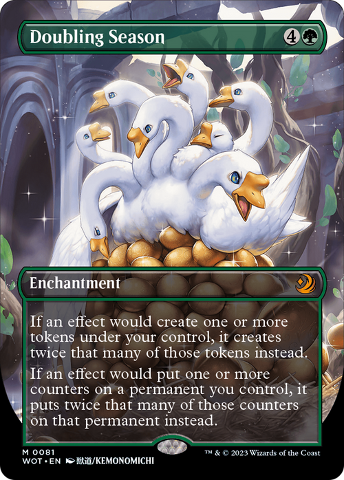Doubling Season (Anime Borderless) (WOT-081) - Wilds of Eldraine: Enchanting Tales