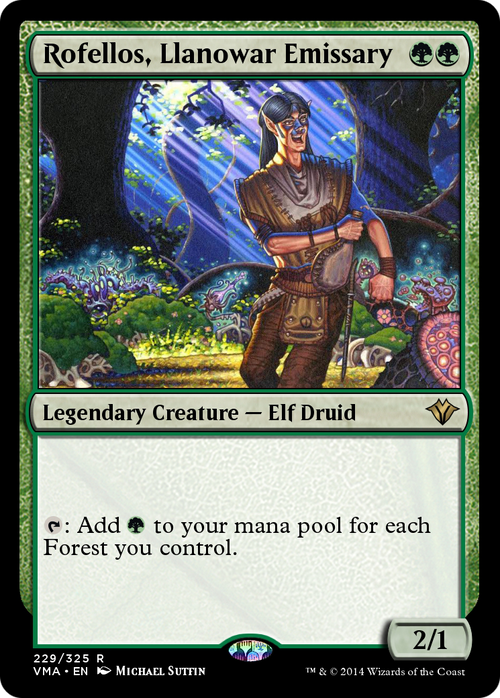 Rofellos, Llanowar Emissary (VMA-229) - Vintage Masters