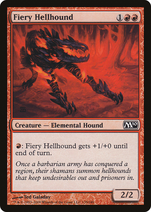 Fiery Hellhound (M10-135) - Magic 2010