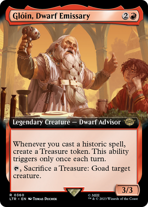 Gloin, Dwarf Emissary (Extended Art) (LTR-360) - The Lord of the Rings: Tales of Middle-earth: (Extended Art)
