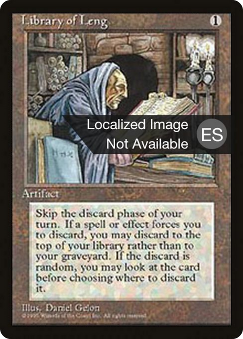 Library of Leng (4BB-351) - Fourth Edition Foreign Black Border