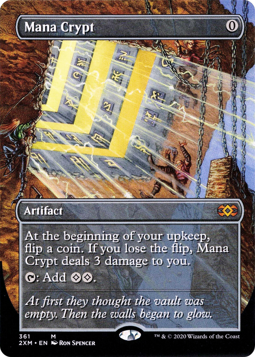 Mana Crypt (Borderless) (2XM-361) - Double Masters (Borderless) Foil