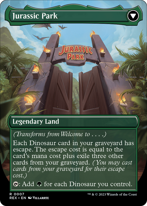 Welcome to . . . (REX-007) - Jurassic World Collection (Borderless)