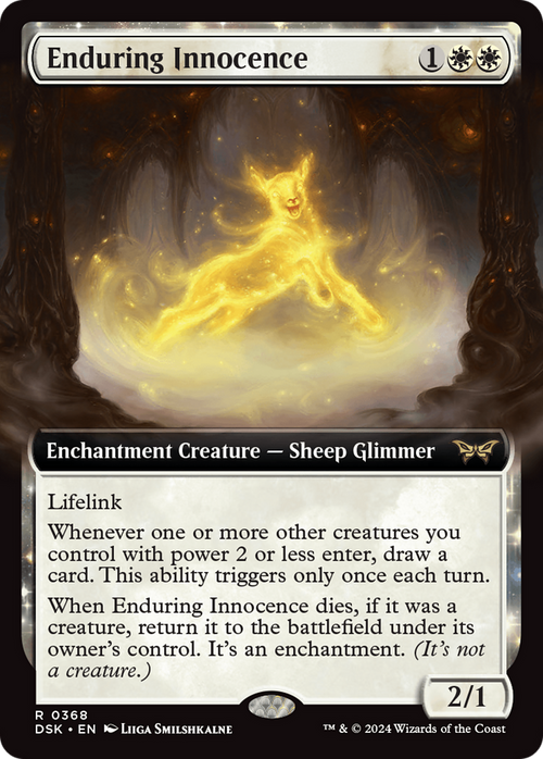 Enduring Innocence (Extended Art) (DSK-368) - Duskmourn: House of Horror: (Extended Art, enchantment)