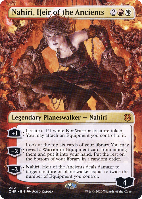 Nahiri, Heir of the Ancients (Borderless) (ZNR-282) - Zendikar Rising (Borderless) Foil