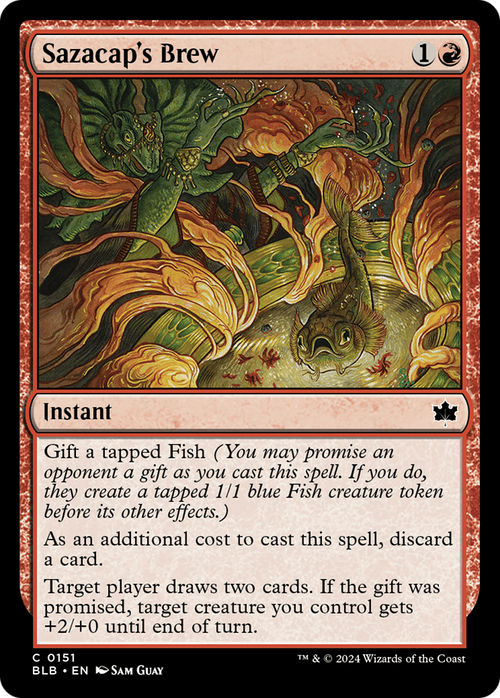Sazacap's Brew (BLB-151) - Bloomburrow Foil