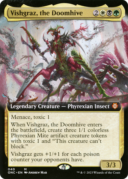 Vishgraz, the Doomhive (Extended Art) (ONC-040) - Phyrexia: All Will Be One Commander: (Extended Art)