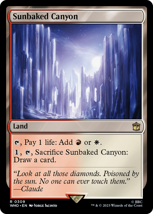 Sunbaked Canyon (WHO-309) - Doctor Who Foil