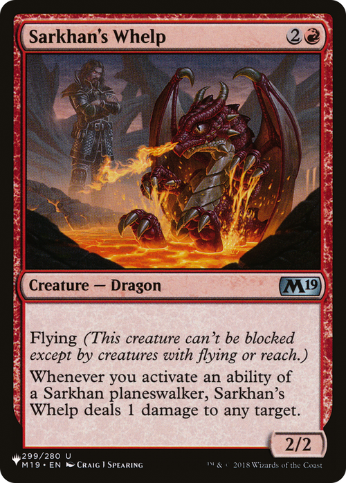 Sarkhan's Whelp (LIST-M19-299) - The List