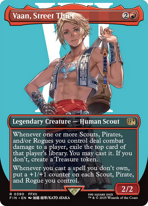 Vaan, Street Thief (Borderless) (FIN-390) - FINAL FANTASY Foil