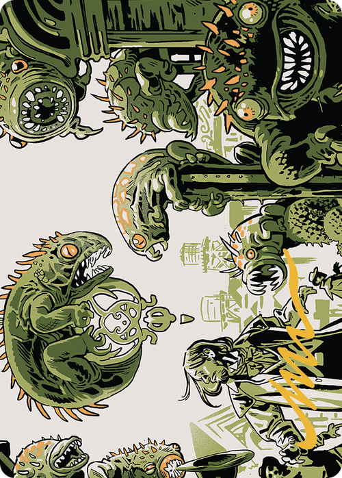 Pest Infestation // Pest Infestation (AOTJ-042) - Outlaws of Thunder Junction Art Series (Borderless)