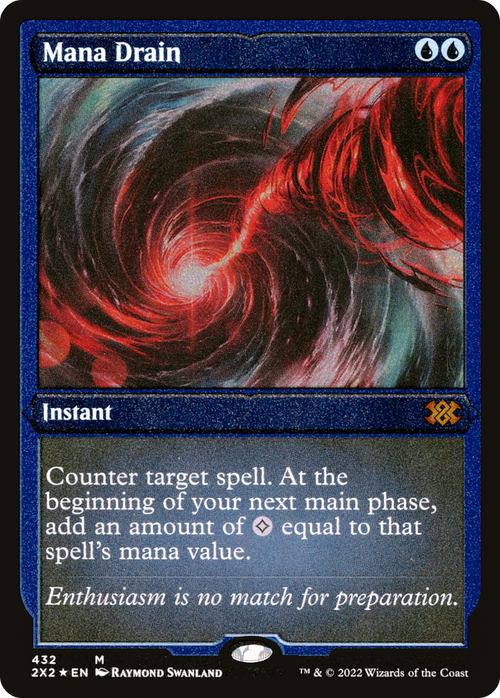 Mana Drain (Foil Etched) (2X2-432) - Double Masters 2022 Foil