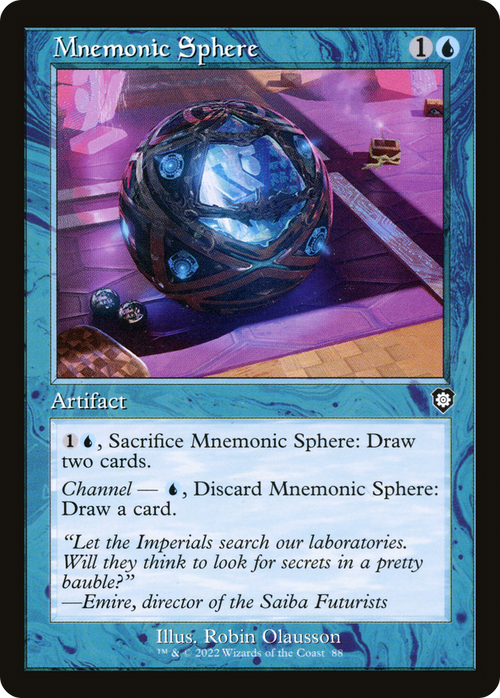Mnemonic Sphere (Retro Frame) (BRC-088) - The Brothers' War Commander