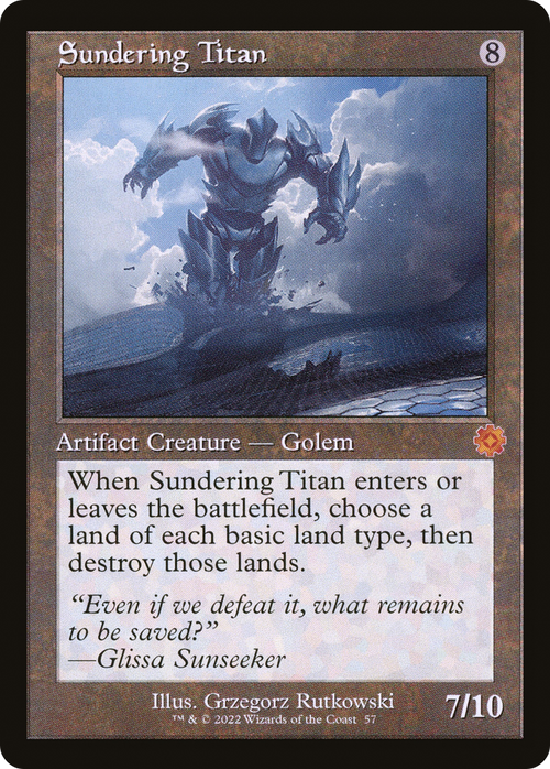 Sundering Titan (BRR-057) - The Brothers' War Retro Artifacts
