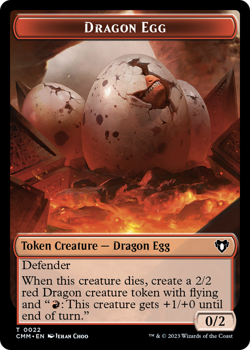 Dragon Egg (TCMM-022) - Commander Masters Tokens