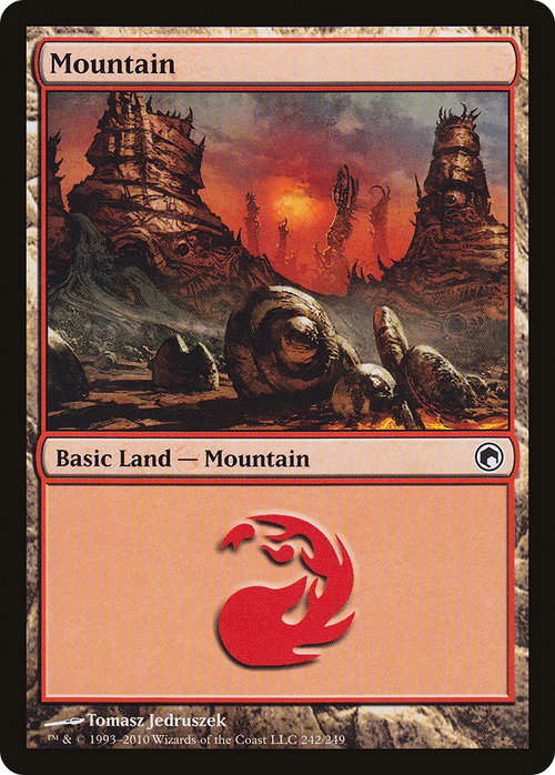 Mountain (242) (SOM-242) - Scars of Mirrodin