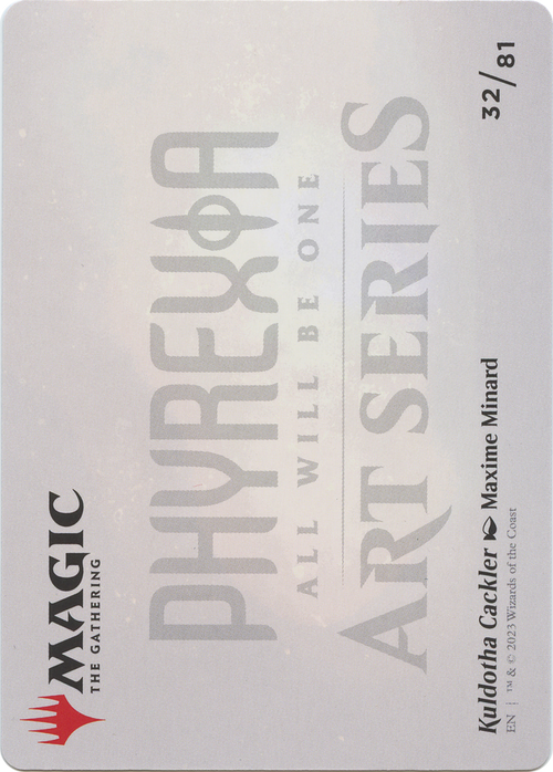 Kuldotha Cackler // Kuldotha Cackler (AONE-032) - Phyrexia: All Will Be One Art Series (Borderless) Foil