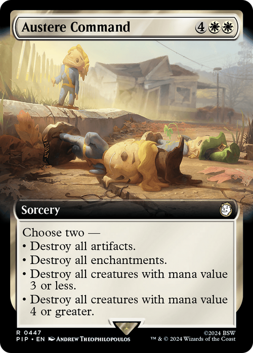 Austere Command (Extended Art) (PIP-447) - Fallout: (Extended Art) Foil