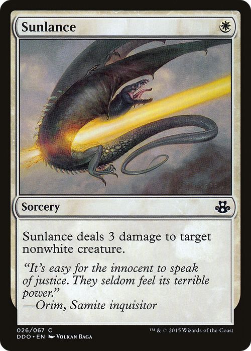 Sunlance (DDO-026) - Duel Decks: Elspeth vs. Kiora