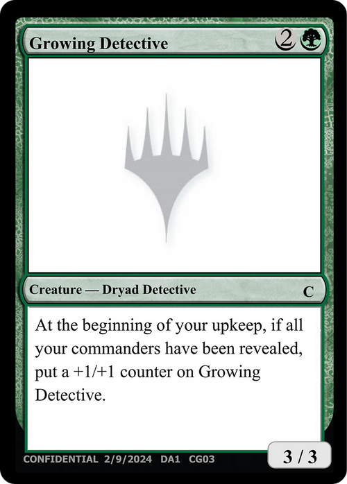 Growing Detective (UNK-CG03B) - Unknown Event