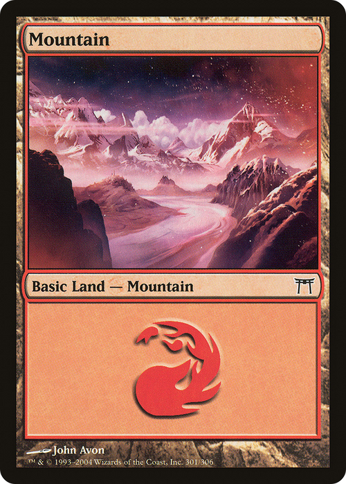 Mountain (301) (CHK-301) - Champions of Kamigawa Foil