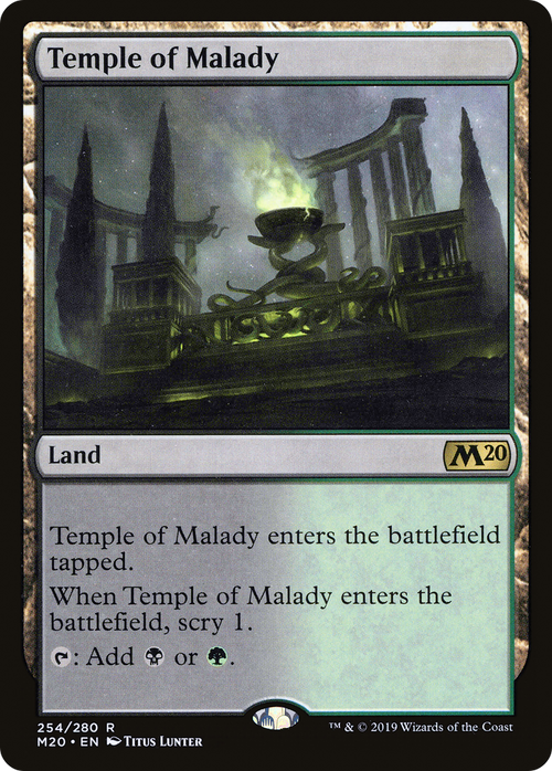 Temple of Malady (M20-254) - Core Set 2020 Foil