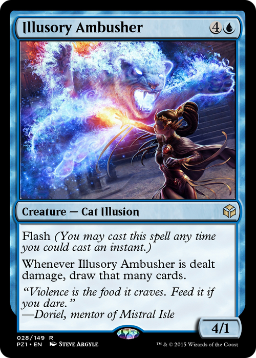 Illusory Ambusher (PZ1-028) - Legendary Cube Prize Pack Foil