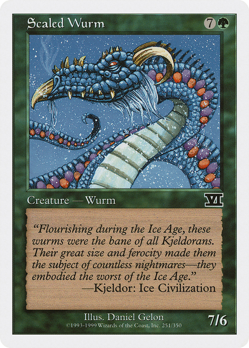 Scaled Wurm (6ED-251) - Classic Sixth Edition