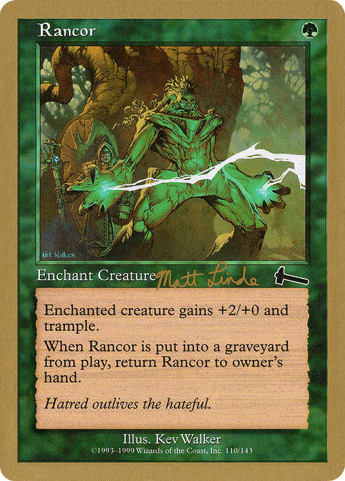 Rancor - 1999 Matt Linde (ULG) (WCD-) - World Championship Decks 1999