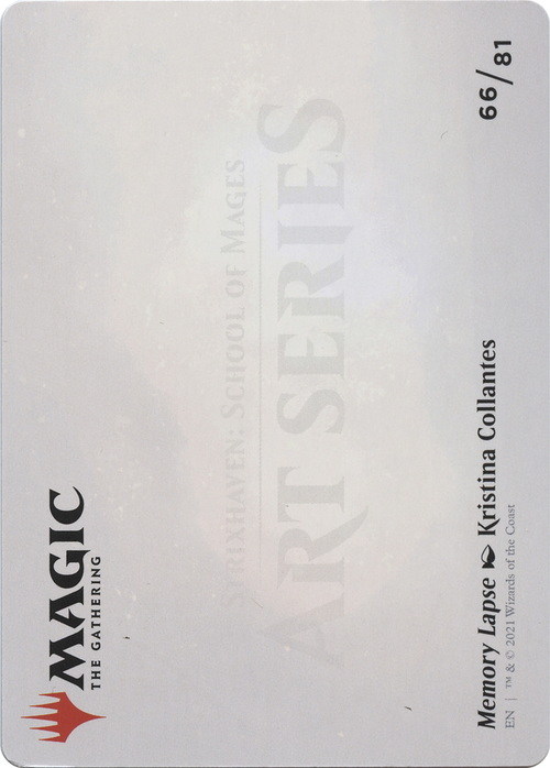 Memory Lapse // Memory Lapse (ASTX-066) - Strixhaven Art Series (Borderless)
