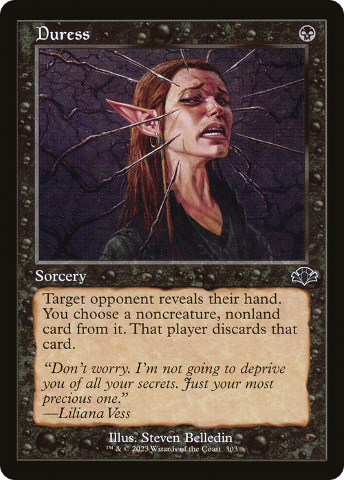 Duress (Retro Frame) (DMR-303) - Dominaria Remastered