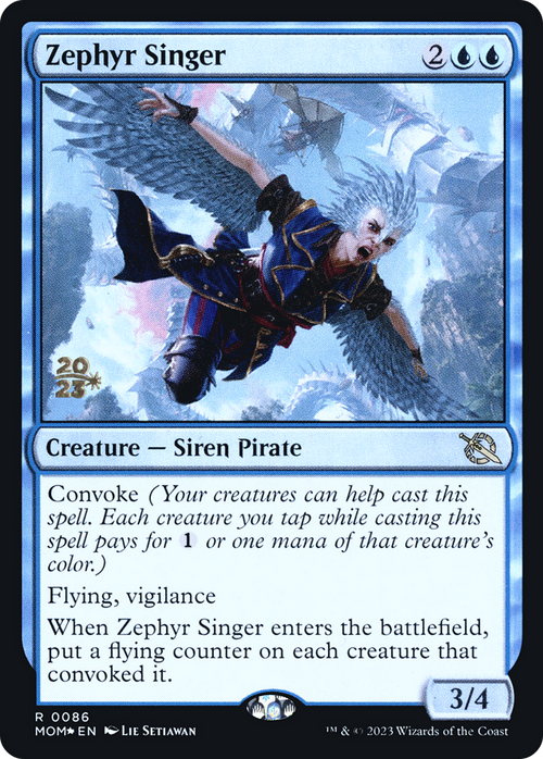 Zephyr Singer (PRE-86S) - March of the Machine Promos Foil