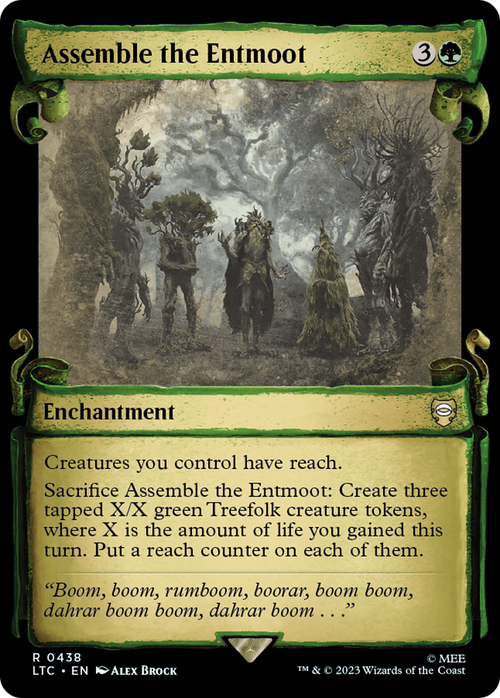 Assemble the Entmoot (Showcase Scrolls) (LTC-438) - Tales of Middle-earth Commander: (Showcase)
