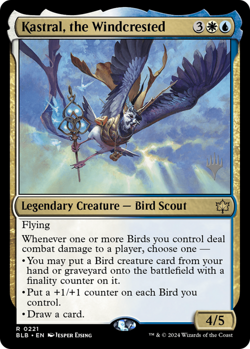 Kastral, the Windcrested (PPBLB-221) - Bloomburrow Promos