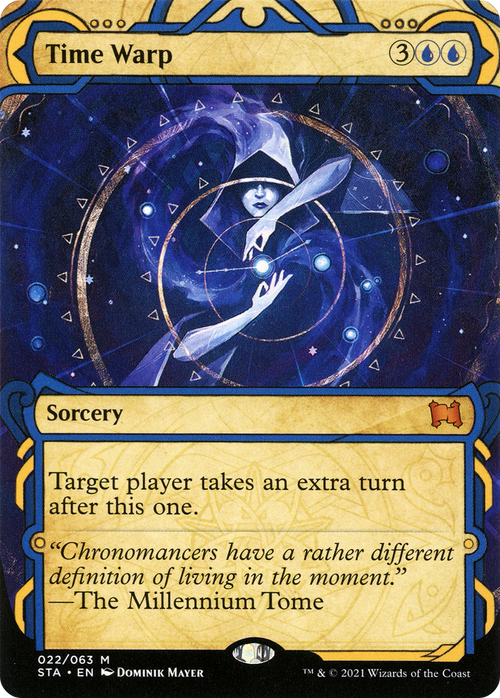 Time Warp (STA-022) - Strixhaven Mystical Archive: (Showcase) (Borderless) Foil
