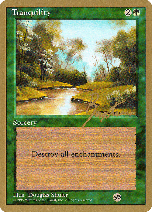 Tranquility - 1996 George Baxter (4ED) (SB) (WCD-) - Pro Tour Collector Set