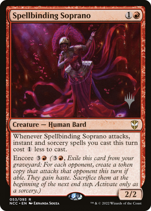 Spellbinding Soprano (PPSNC-053) - New Capenna Commander Promos Foil