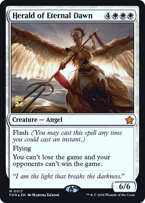 Herald of Eternal Dawn (PRE-017) - Foundations Promos Foil