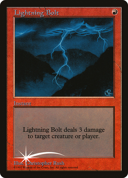 Lightning Bolt (JDG-001) - Judge Gift Cards 1998 Foil
