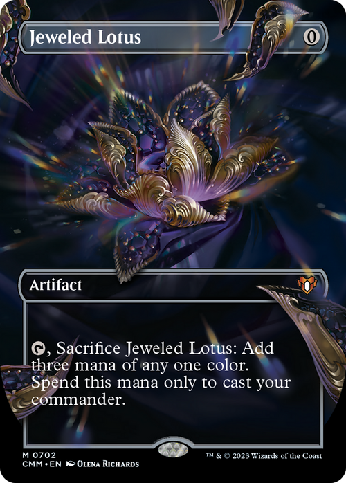 Jeweled Lotus (Borderless) (CMM-702) - Commander Masters Foil