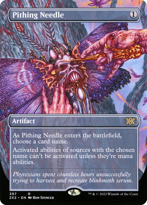 Pithing Needle (Borderless) (2X2-397) - Double Masters 2022